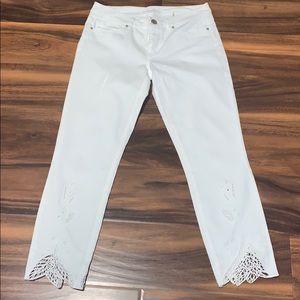 Elite Tahari Ankle Jeans with Gorgeous Detail